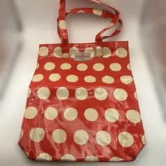 Cath Kidston 水玉エコバッグ　朱赤