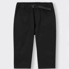 ジーユー　ユニクロ　ブラック　男女兼用　ドライ　ストレッチ　クロップド　パンツ