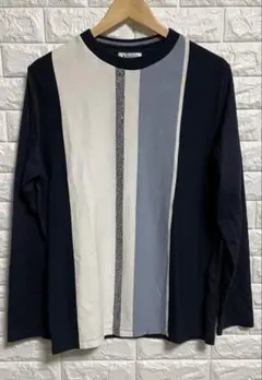 THE SHOP TK ストライプ長袖シャツ XL