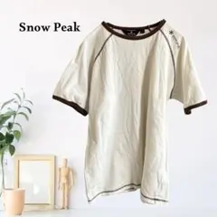 zB1398【M】Snow Peak Tシャツ/カットソー クルーネック 半袖のサムネイル