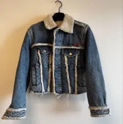 DIESEL ボアデニムジャケット ジージャン Gジャン カットオフ XXS