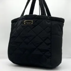 極美品✨マークジェイコブス　トートバッグ　キルティング　ナイロン　ブラック　A4