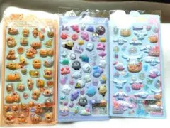 かわいい動物とお菓子のシール3シートセット