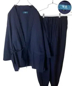 48,400円新品【大峡健市 】柳式・刺子織り野良衣 上下セット 作務衣 M 