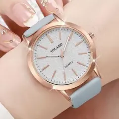 新品未使用♡ ブルー レディース腕時計 水色 キラキラのサムネイル