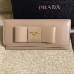 最終値下げ☆PRADA プラダ サフィアーノ リボン 財布 CAMMEO