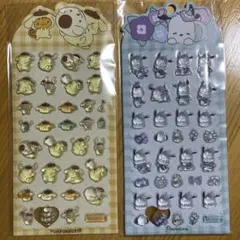 「正規品」ドロップシール　サンリオ　ポチャッコ　ポムポムプリン