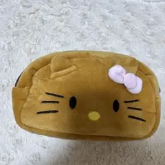 ハローキティ 日焼けキティ ブラウン ポーチ 筆箱 ペンケース