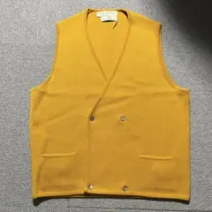 60s 70s USA ヴィンテージ ダブル ニット ベスト ウール 古着 レア