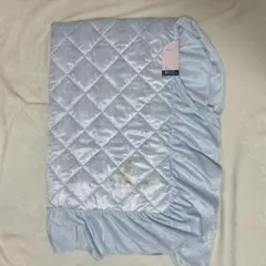 新品タグ付】青木美沙子 ニナス シングルサイズ フリル 敷パッド