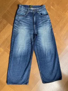 ゴーヘンプ　ワイドデニムパンツ　26のサムネイル