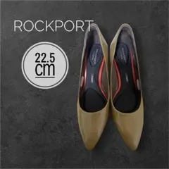 美品✨22.5㎝☔️雨の日☔️ロックポート ポインテッドトゥ エナメル