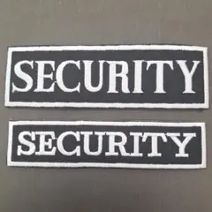 セキュリティ　刺繍　アイロンワッペン L&M　2枚セット　411