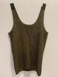 スタニングルアー　オリーブグリーン ニットタンクトップ