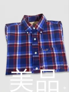〔美品〕Hollister 長袖チェックシャツS 春秋　綿100% ユニセックス