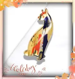 高級感のある和風な猫がお洒落な❤和風猫ブローチ