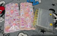 お尻シール ぷっくりジュエルシール２種　クリアシール帳 シール＋シール帳セット