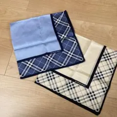 BURBERRY チェック柄ハンカチ 2枚セット