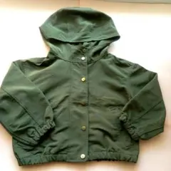 オリーブグリーン フード付きジャケット