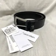 新品 本物 正規品 カルバンクライン メンズ 本革レザー ベルト 黒 90cmのサムネイル