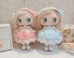 ハッピードール　イルメール　イーマリー　お花ワンピの双子コーデ