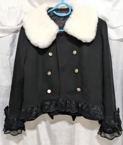 axes femme 裾レースショートコートホワイト - メルカリ