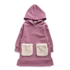 BREEZE　パーカー　ワンピース　裏起毛　ピンク