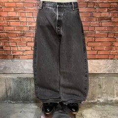 USA古着 Levi’s 501 ブラックデニム ワイド baggy Y2K