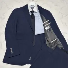 極美品　オリヒカORIHICA ネイビースーツ　ウォッシャブルストレッチ　A5