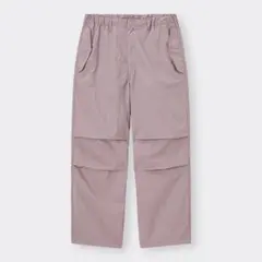 GUパラシュートパンツパープルSサイズ