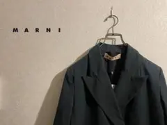 新品タグ イタリア製 MARNI フライフロント ダブル ジャケット / マルニ