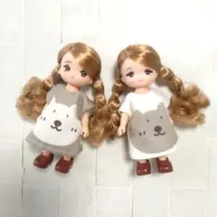 ミキちゃんマキちゃん　服セット　ワンピース（くま)