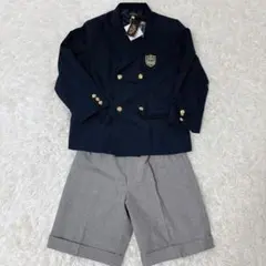 新品タグ付✨ニッセン　キッズフォーマル　紺ブレ　ダブル　pop on pop