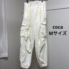 coca ホワイトカーゴパンツ Mサイズ