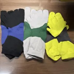 Tabioタビオレーシングラン5本指ソックス 3足セットLサイズ　超美品