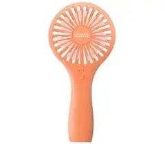 充電式スリムハンディファン　ネックストラップ付き