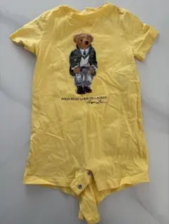 Ralph Lauren ポロベアロンパース9mイエロー