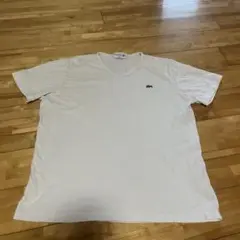 LACOSTE スリムフィット Vネック Tシャツ ホワイト