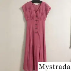 Mystrada タックカラーボイルワンピース