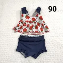 conoco いちご柄ベビー水着セット サイズ90