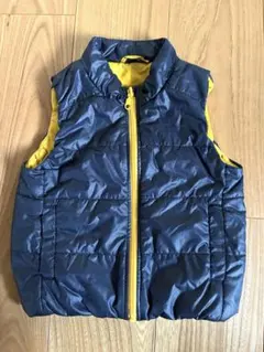 ユニクロ　ネイビー/イエロー ベスト 100cm
