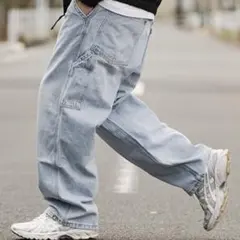 【新品】リーバイス シルバータブ　バギーパンツ　インディゴブルー