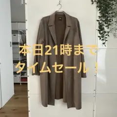 ZARA ザラ フェイク スエード チェスターコート ベージュ
