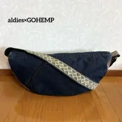 aldies×GOHEMP バナナ ショルダーバッグ デニム アールディーズ