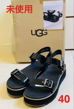 ■未使用■UGG■アンジー■コンフォートサンダル■ブラック■サイズ9■40■