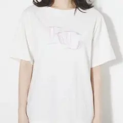 刺繍ロゴ 半袖Tシャツ ホワイト