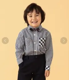 beams mini / クレイジーパターンシャツ　120cm