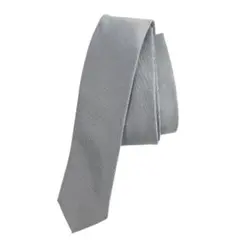 ネクタイ メンズ 無地 シルバーブラック シルク シンプル ビジネス 結婚式