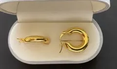 ☆JIL SANDER ゴールドフープピアス【未使用品】のサムネイル