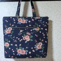 30cmファスナーバック、キャスキッドソンデニム生地使用